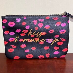 Betsey Johnson Red Lip Print Clutch